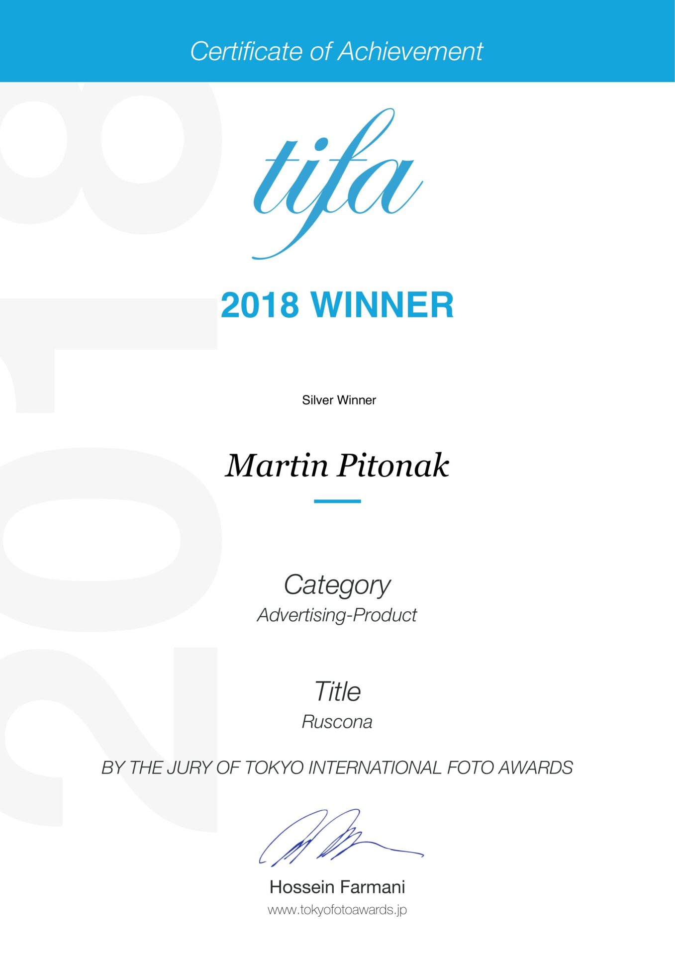 Tiifa winner - tokyo international foto award winner