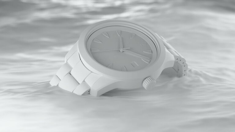 Luxury watch photography clay model