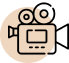 icon camera in moution