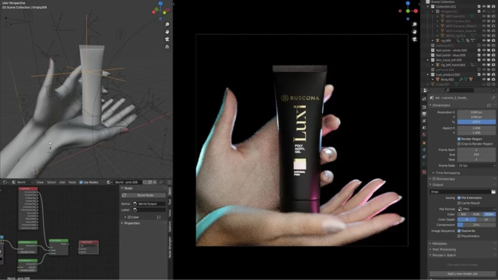CGI hand modeling