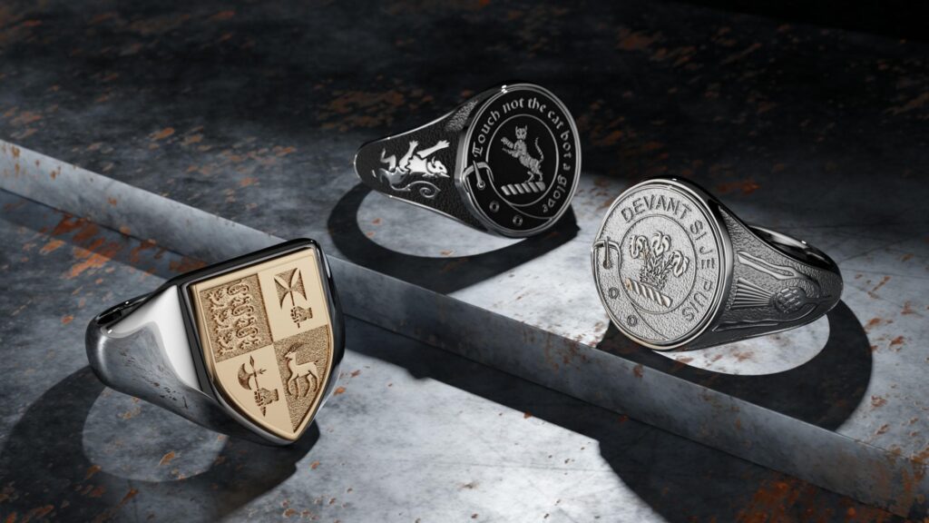 CGI jewelry Heraldry rings