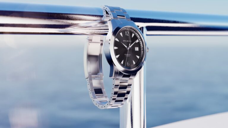 Luxury watch photography render