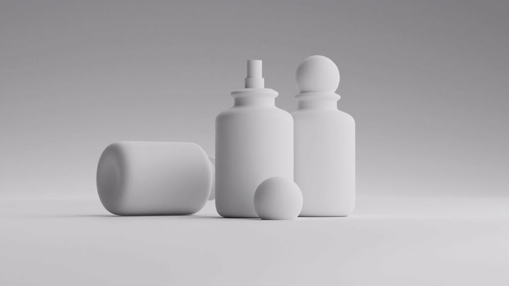 Perfume 3D product modeling