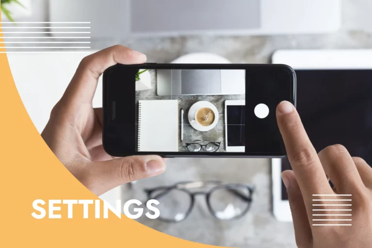 Smartphone camera settings for high-quality product images